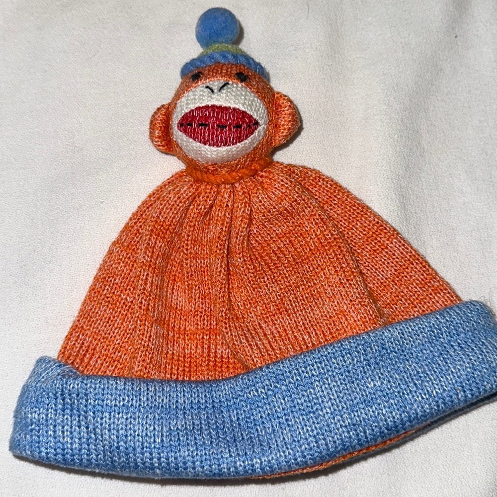 seasons of cannon falls infant Sock Monkey knit cap